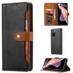 For Xiaomi Redmi Note 11S / Note 11 4G Global Calf Texture Double Fold Leather Phone Case(Black)