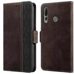 For Huawei P smart Z Stitching Side-Magnetic RFID Leather Phone Case(Coffee)