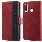 For Huawei P30 Lite Stitching Side-Magnetic RFID Leather Phone Case(Red)