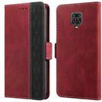 For Xiaomi Redmi Note 9 Pro 4G / 9S Stitching Side-Magnetic RFID Leather Phone Case(Red)