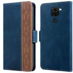 For Xiaomi Redmi Note 9 / 10X Stitching Side-Magnetic RFID Leather Phone Case(Royal Blue)