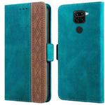 For Xiaomi Redmi Note 9 / 10X Stitching Side-Magnetic RFID Leather Phone Case(Dark Green)