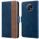 For Xiaomi Redmi Note 9T 5G Stitching Side-Magnetic RFID Leather Phone Case(Royal Blue)