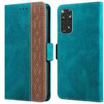 For Xiaomi Redmi Note 11 International Stitching Side-Magnetic RFID Leather Phone Case(Dark Green)