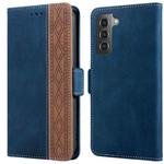 For Samsung Galaxy S21 5G Stitching Side-Magnetic RFID Leather Phone Case(Royal Blue)