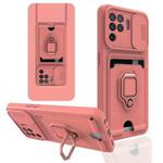 For OPPO A94 / Reno5 F / Reno5 Lite Sliding Camera Cover Design TPU Phone Case(Pink)