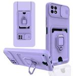 For Huawei nova Y60 Sliding Camera Cover Design TPU Phone Case(Purple)