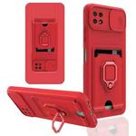For Samsung Galaxy A22 5G Sliding Camera Cover Design TPU Phone Case(Red)