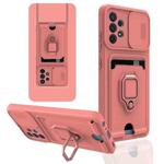 For Samsung Galaxy A32 5G Sliding Camera Cover Design TPU Phone Case(Pink)
