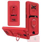 For Xiaomi Poco X3 NFC Sliding Camera Cover Design TPU Phone Case(Red)
