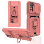 For Xiaomi Redmi Note 11S Global Sliding Camera Cover Design TPU Phone Case(Pink)