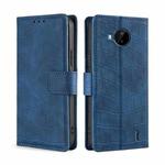 For Nokia C20 Plus Skin Feel Crocodile Texture Magnetic Clasp PU Leather Phone Case(Blue)