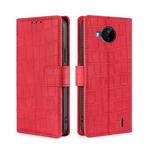 For Nokia C20 Plus Skin Feel Crocodile Texture Magnetic Clasp PU Leather Phone Case(Red)