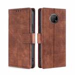 For Nokia G300 Skin Feel Crocodile Texture Magnetic Clasp PU Leather Phone Case(Brown)