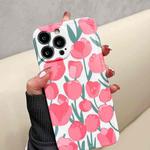 Flowers Pattern Shockproof TPU Phone Case For iPhone 13 Pro(Tulip)