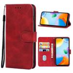 Leather Phone Case For Xiaomi Redmi 10C(Red)