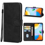 Leather Phone Case For Xiaomi Redmi 10C(Black)