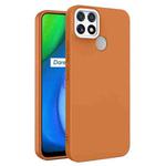 For OPPO Realme C12 / C25 Eagle Eye Lens Oily Feel TPU + PC Phone Case(Brown)