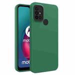 For Motorola Moto G10 / G20 / G30 Eagle Eye Lens Oily Feel TPU + PC Phone Case(Dark Green + Black)