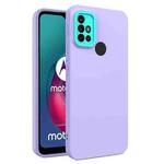 For Motorola Moto G10 / G20 / G30 Eagle Eye Lens Oily Feel TPU + PC Phone Case(Purple)