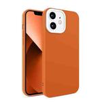For iPhone 12 Eagle Eye Lens Oily Feel TPU + PC Phone Case(Brown)