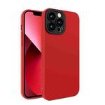 For iPhone 12 Pro Eagle Eye Lens Oily Feel TPU + PC Phone Case(Red + Black)