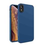 Eagle Eye Lens Oily Feel TPU + PC Phone Case For iPhone XR(Sapphire Blue + Black)