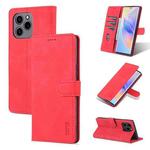 For Honor 60 SE AZNS Skin Feel Calf Texture Horizontal Flip Leather Phone Case(Red)