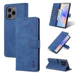 For Honor 60 SE AZNS Skin Feel Calf Texture Horizontal Flip Leather Phone Case(Blue)