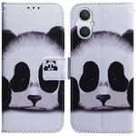For OPPO A96 5G / Reno7 Z 5G Coloured Drawing Leather Phone Case(Panda)