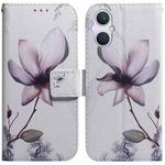 For OPPO A96 5G / Reno7 Z 5G Coloured Drawing Leather Phone Case(Magnolia Flower)