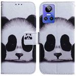 For OPPO Realme GT Neo3 Coloured Drawing Leather Phone Case(Panda)