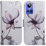For OPPO Realme GT Neo3 Coloured Drawing Leather Phone Case(Magnolia Flower)