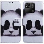 For Xiaomi Redmi 10A Coloured Drawing Leather Phone Case(Panda)