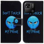 For Xiaomi Redmi 10A Coloured Drawing Leather Phone Case(Anger)