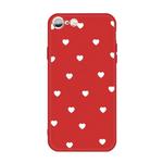 For iPhone 6s / 6 Multiple Love-hearts Pattern Colorful Frosted TPU Phone Protective Case(Red)