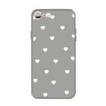 For iPhone 6s / 6 Multiple Love-hearts Pattern Colorful Frosted TPU Phone Protective Case(Gray)
