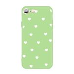 For iPhone 6s / 6 Multiple Love-hearts Pattern Colorful Frosted TPU Phone Protective Case(Green)
