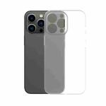 For iPhone 13 Pro Frosted Shockproof Phone Case (Transparent)