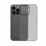 For iPhone 12 mini Frosted Shockproof Phone Case (Transparent Black)