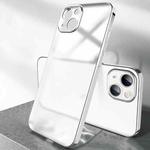 For iPhone 13 Plating Frosted Shockproof Phone Case(Silver)
