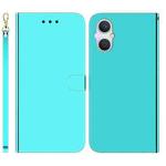 For OPPO A96 5G / Reno7 Z 5G Imitated Mirror Surface Leather Phone Case(Mint Green)