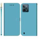 For OPPO Realme C31 Imitated Mirror Surface Leather Phone Case(Blue)