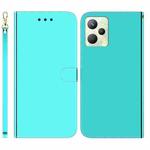 For OPPO Realme C35 Imitated Mirror Surface Leather Phone Case(Mint Green)