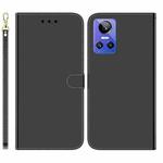 For OPPO Realme GT Neo3 Imitated Mirror Surface Leather Phone Case(Black)