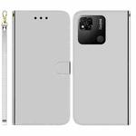 For Xiaomi Redmi 10A Imitated Mirror Surface Leather Phone Case(Silver)