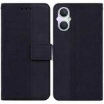 For OPPO A96 5G / Reno7 Z 5G Geometric Embossed Leather Phone Case(Black)