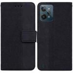 For OPPO Realme C31 Geometric Embossed Leather Phone Case(Black)
