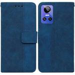 For OPPO Realme GT Neo3 Geometric Embossed Leather Phone Case(Blue)
