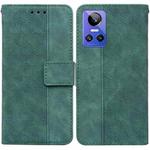 For OPPO Realme GT Neo3 Geometric Embossed Leather Phone Case(Green)